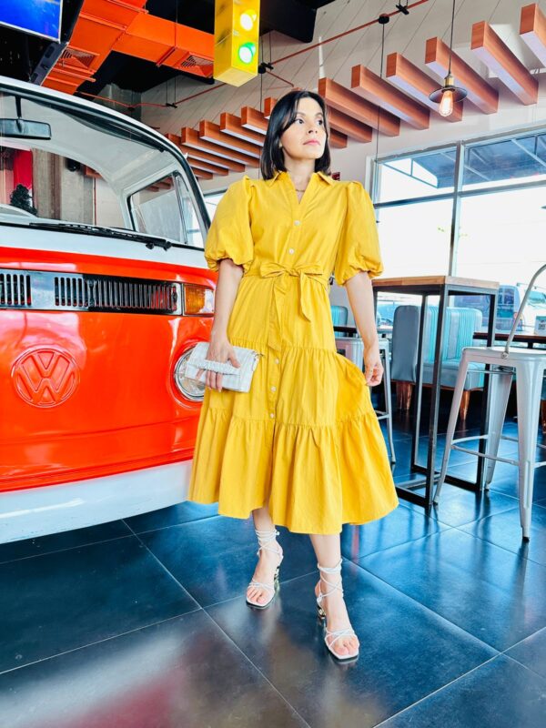 Mustard Midi Dress