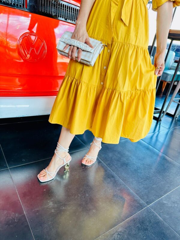 Mustard Midi Dress - Imagen 2