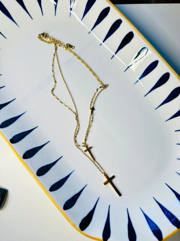 Cruz Necklace Gold A191150.00 - Imagen 2