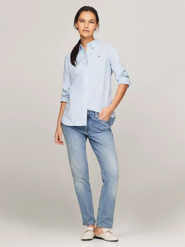 Regular Fit Solid Stretch Oxford Shirt - Imagen 3