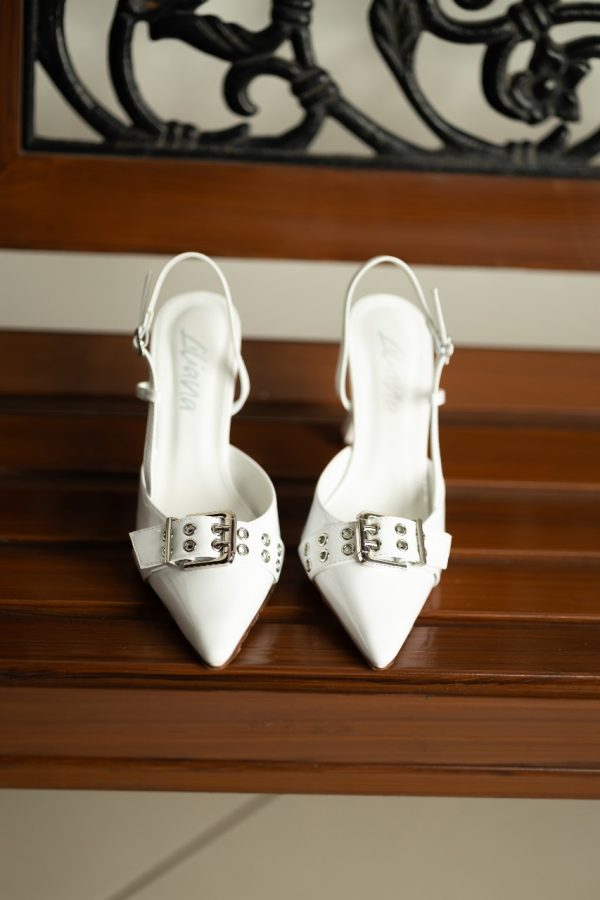 Stella White Heels - Imagen 3