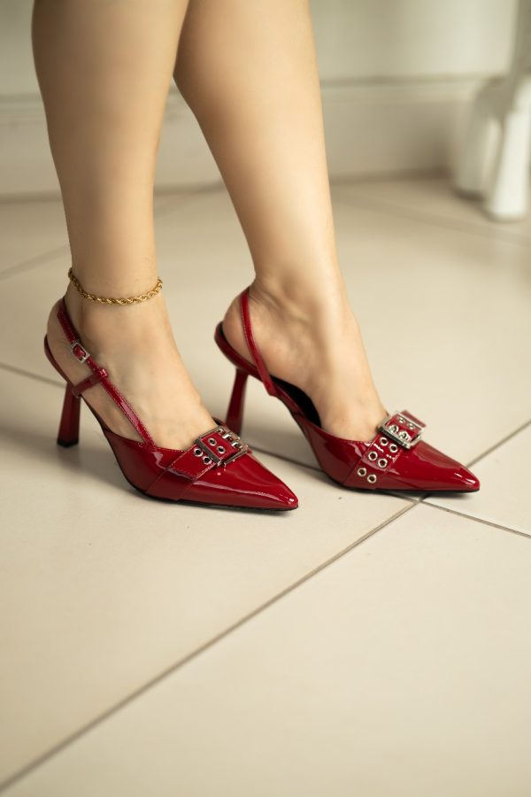 Stella Burgundy Heels