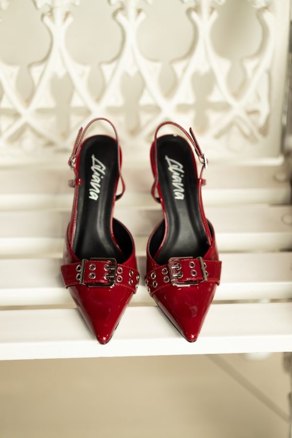 Stella Burgundy Heels - Imagen 2