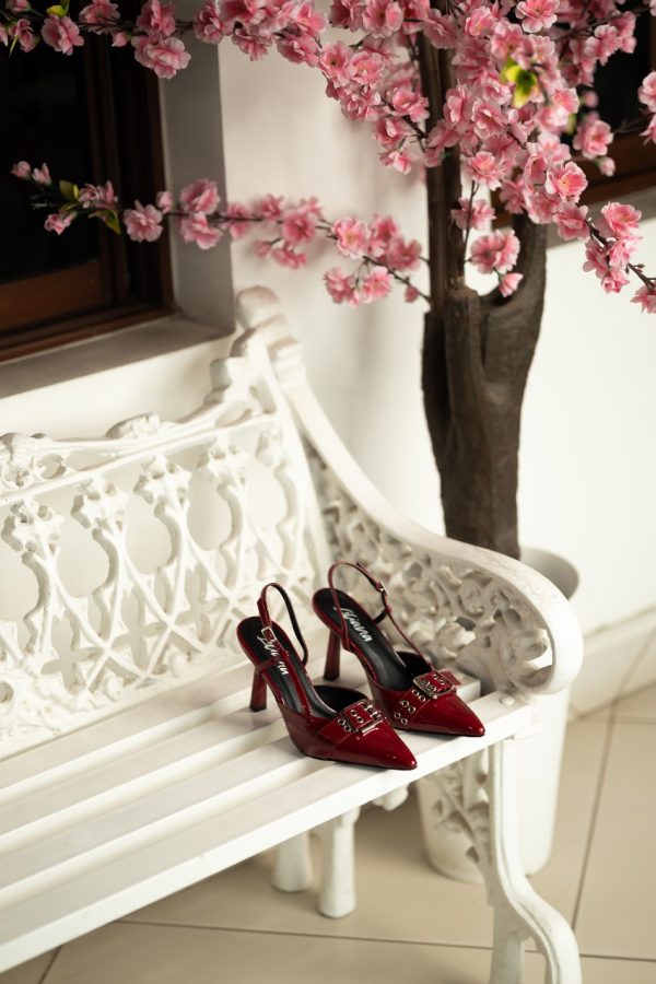 Stella Burgundy Heels - Imagen 3